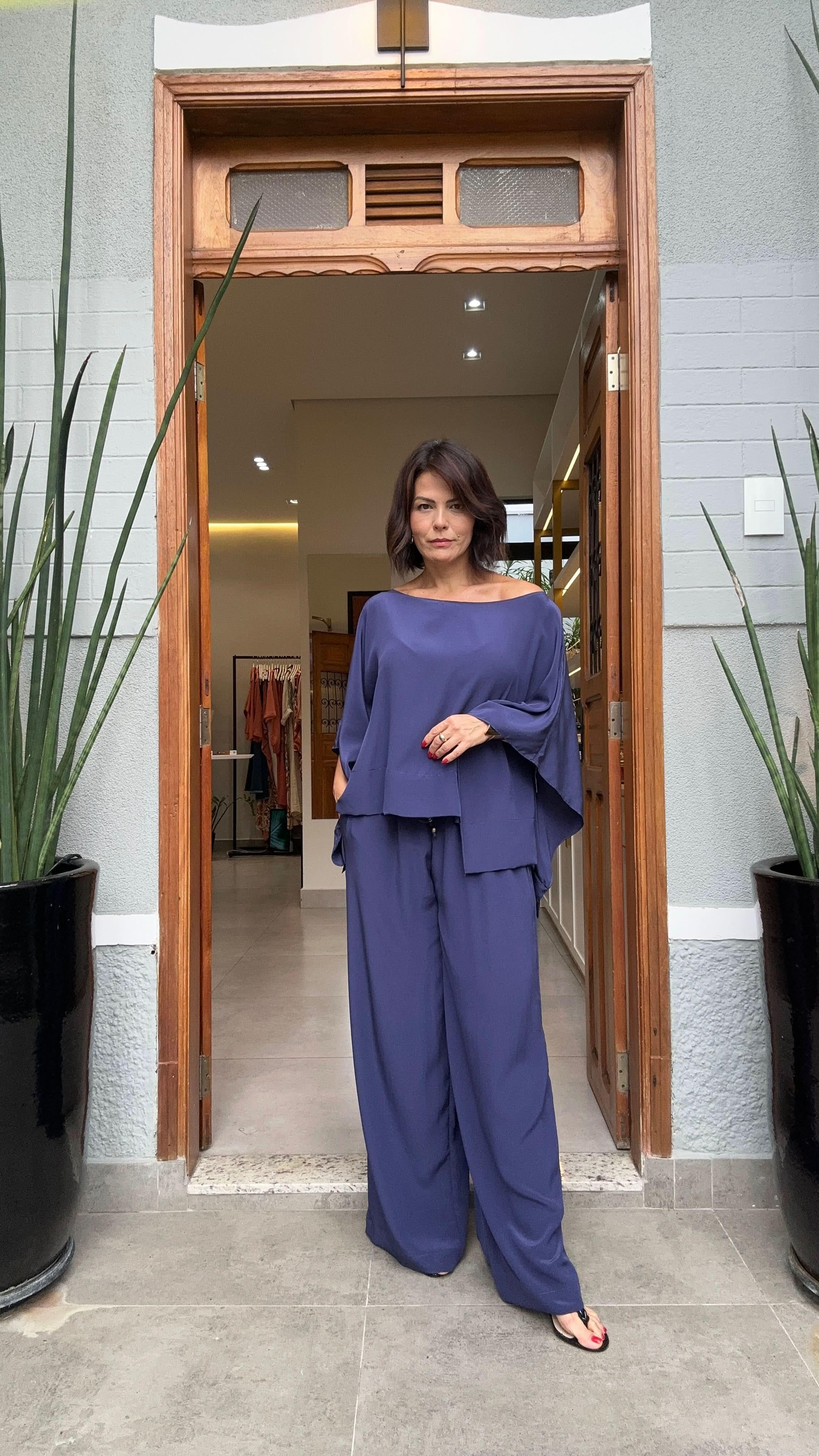 Conjunto Kimono Seda Pura