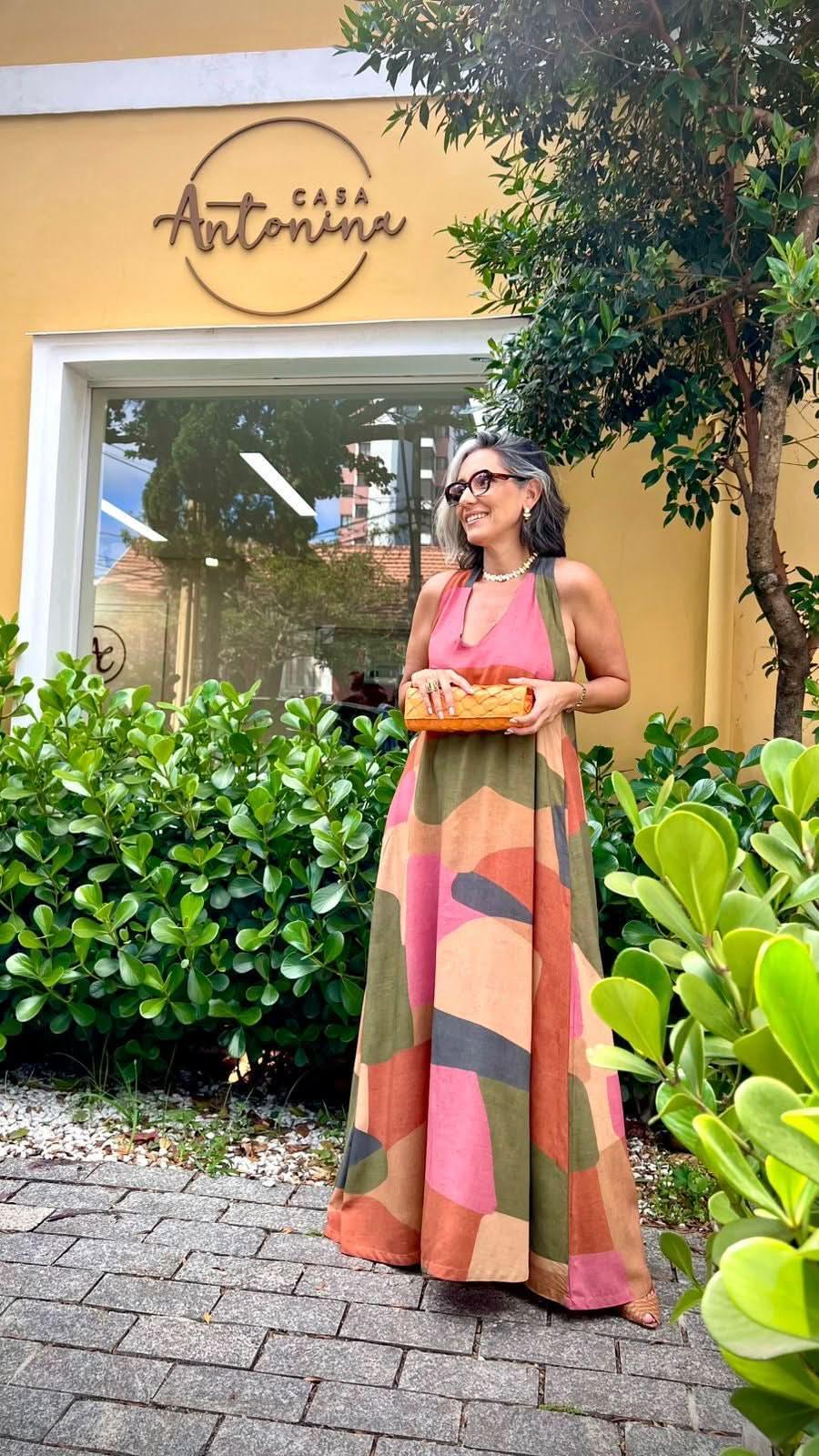 Vestido Stones Batom