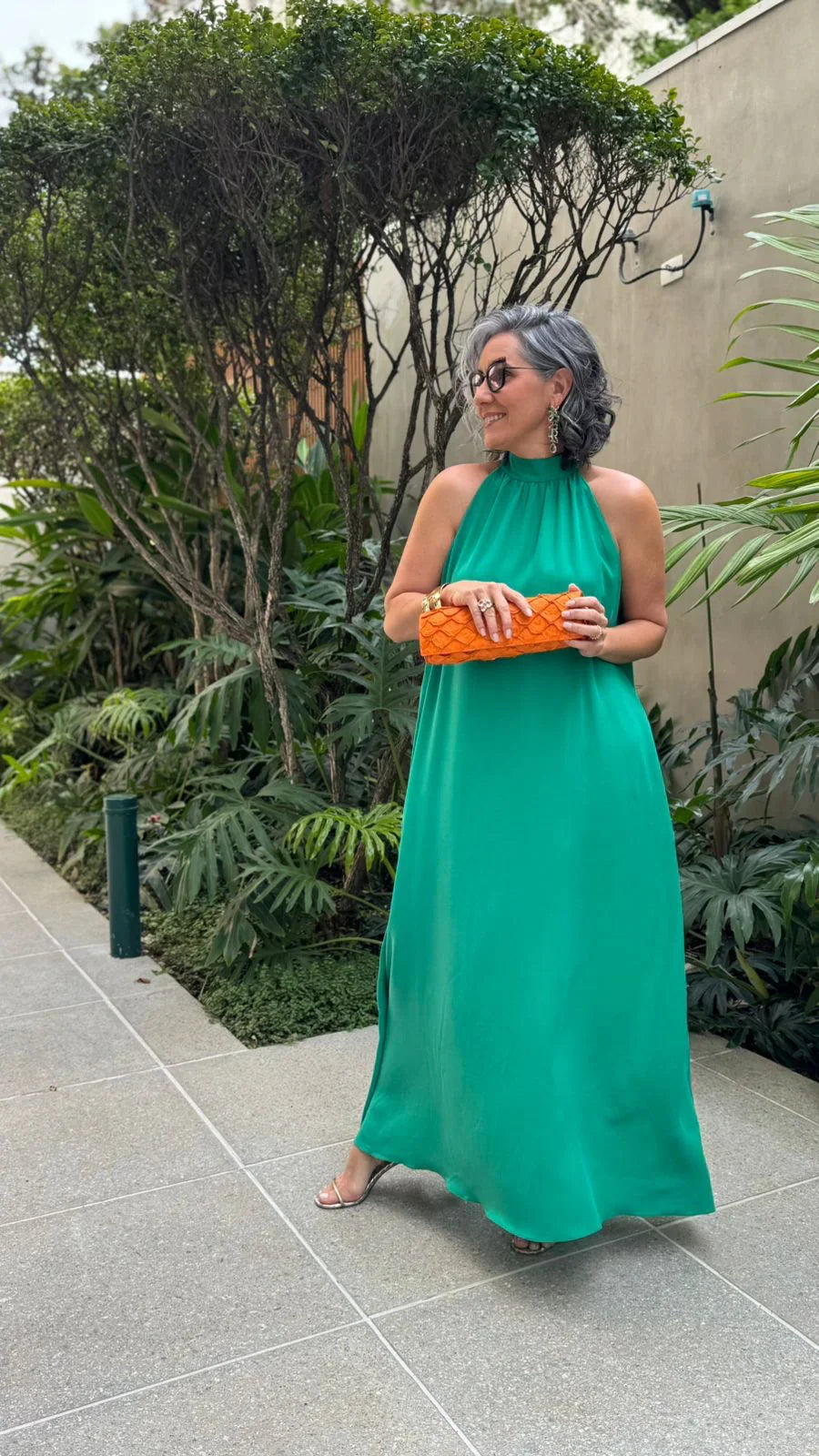 Vestido Laço em Seda Pura