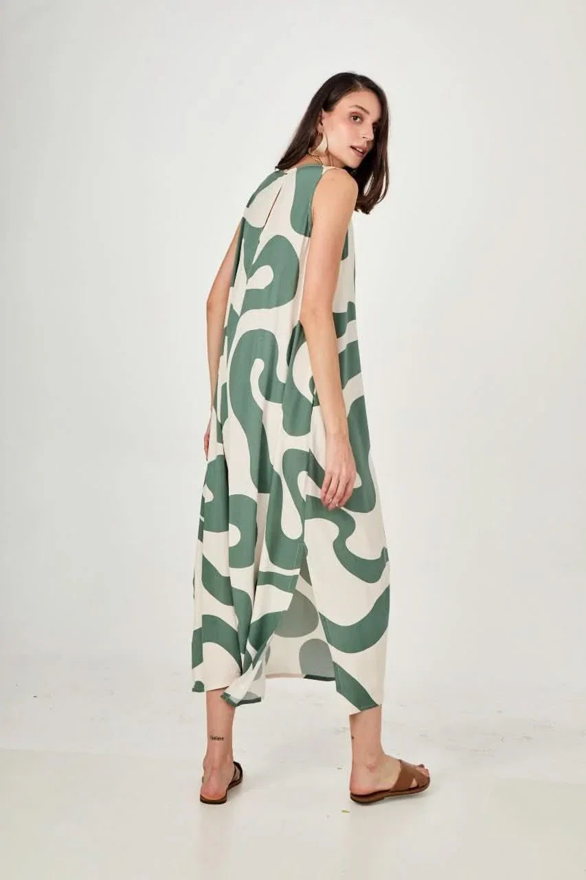 Vestido Waves Green