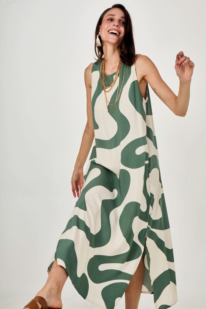 Vestido Waves Green