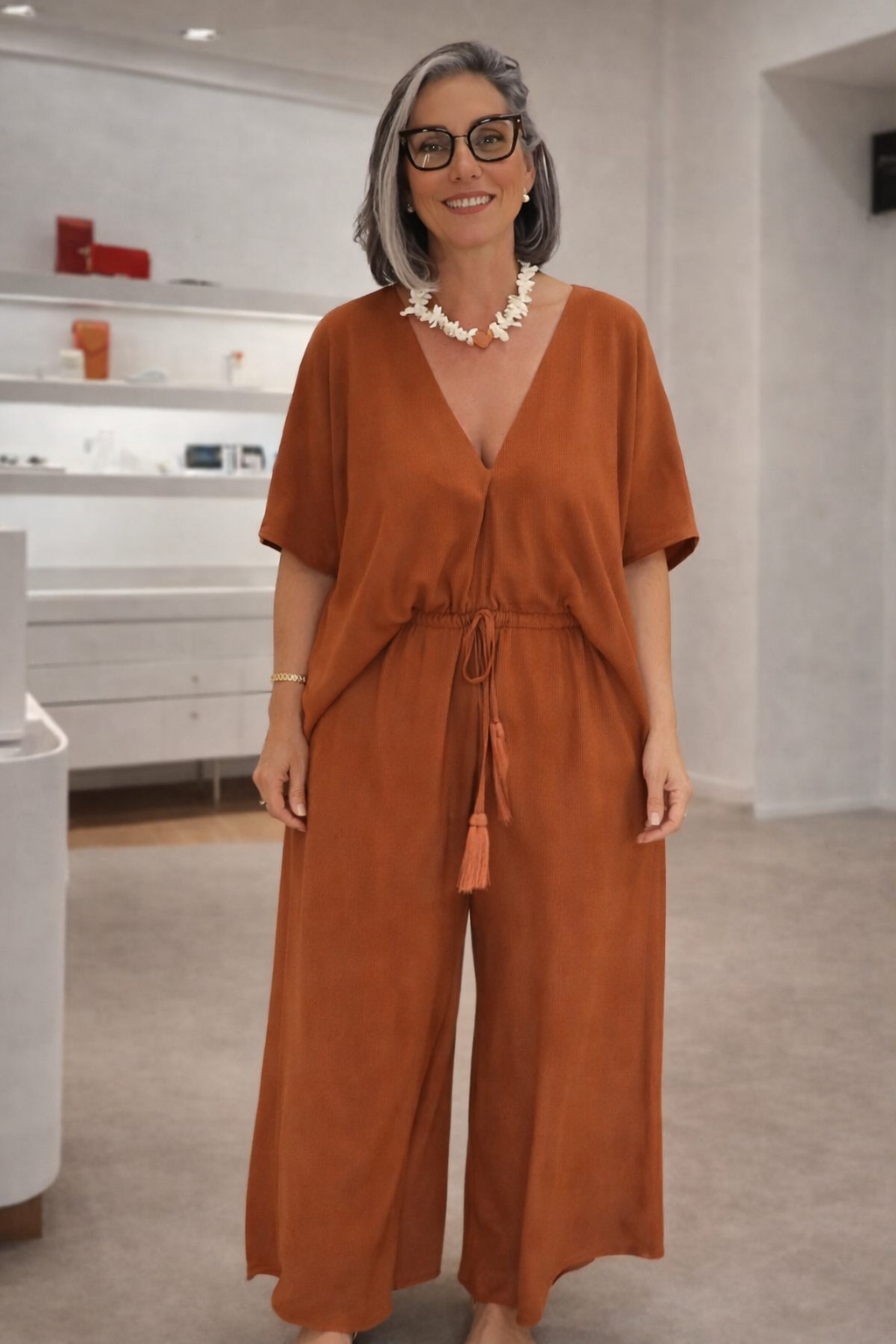 Macacão Lina Terracota