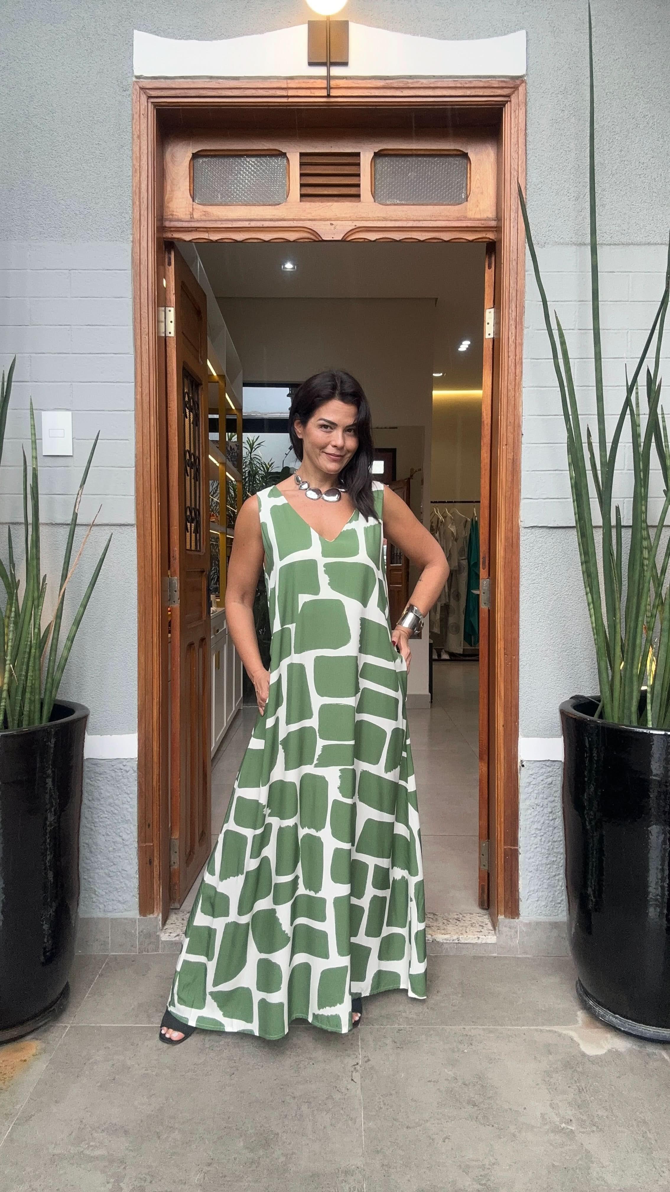 Vestido Stones Green