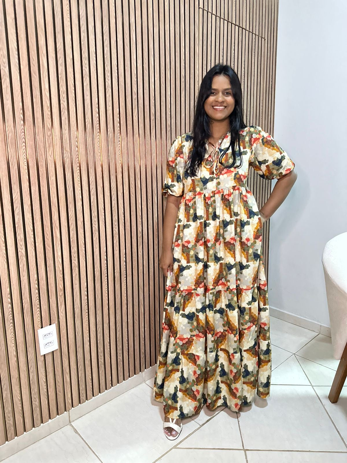 Vestido Camila Estampa Carmel