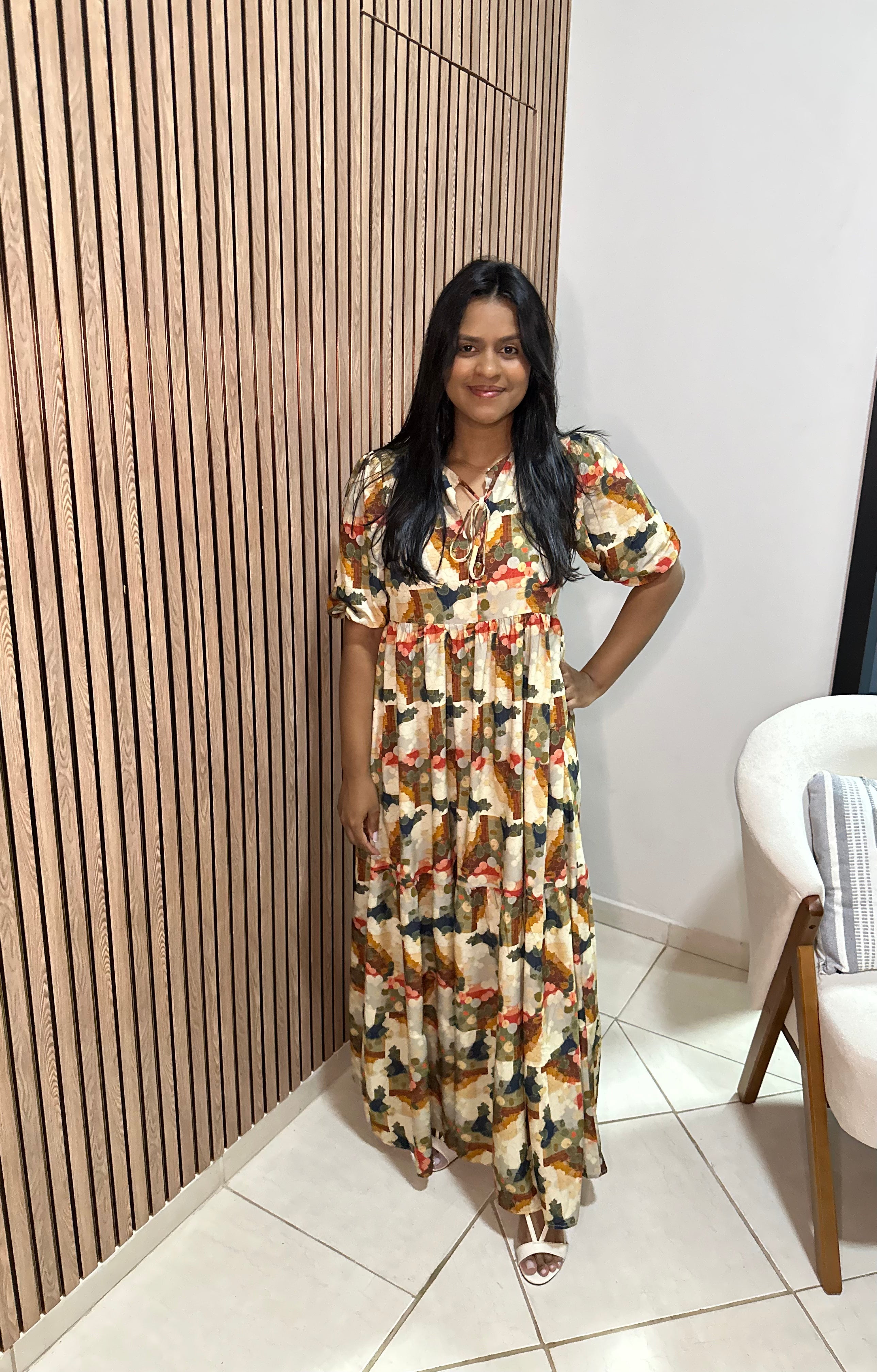 Vestido Camila Estampa Carmel