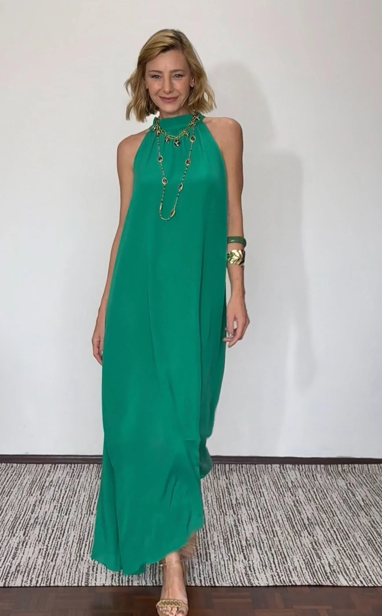 Vestido Laço em Seda Pura