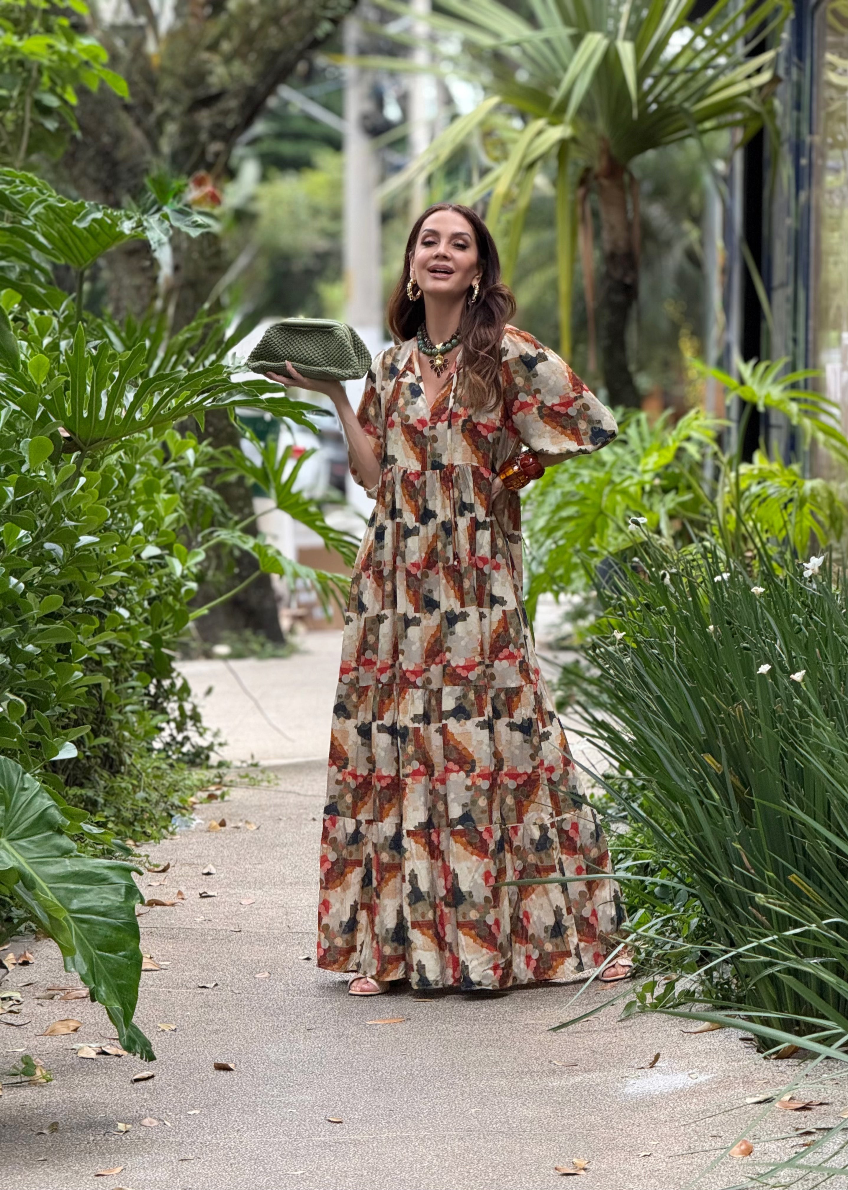 Vestido Camila Estampa Carmel