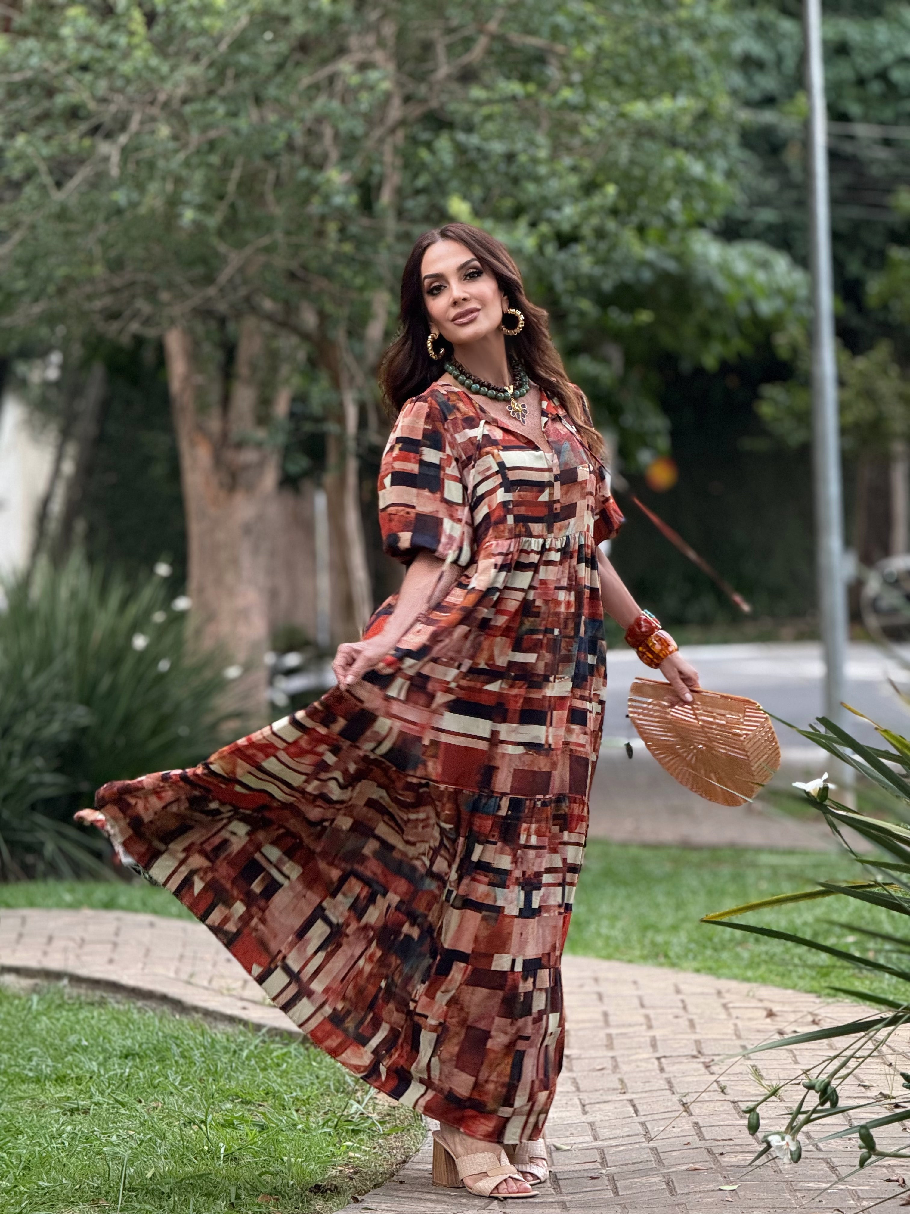 Vestido Camila Estampa Detroit