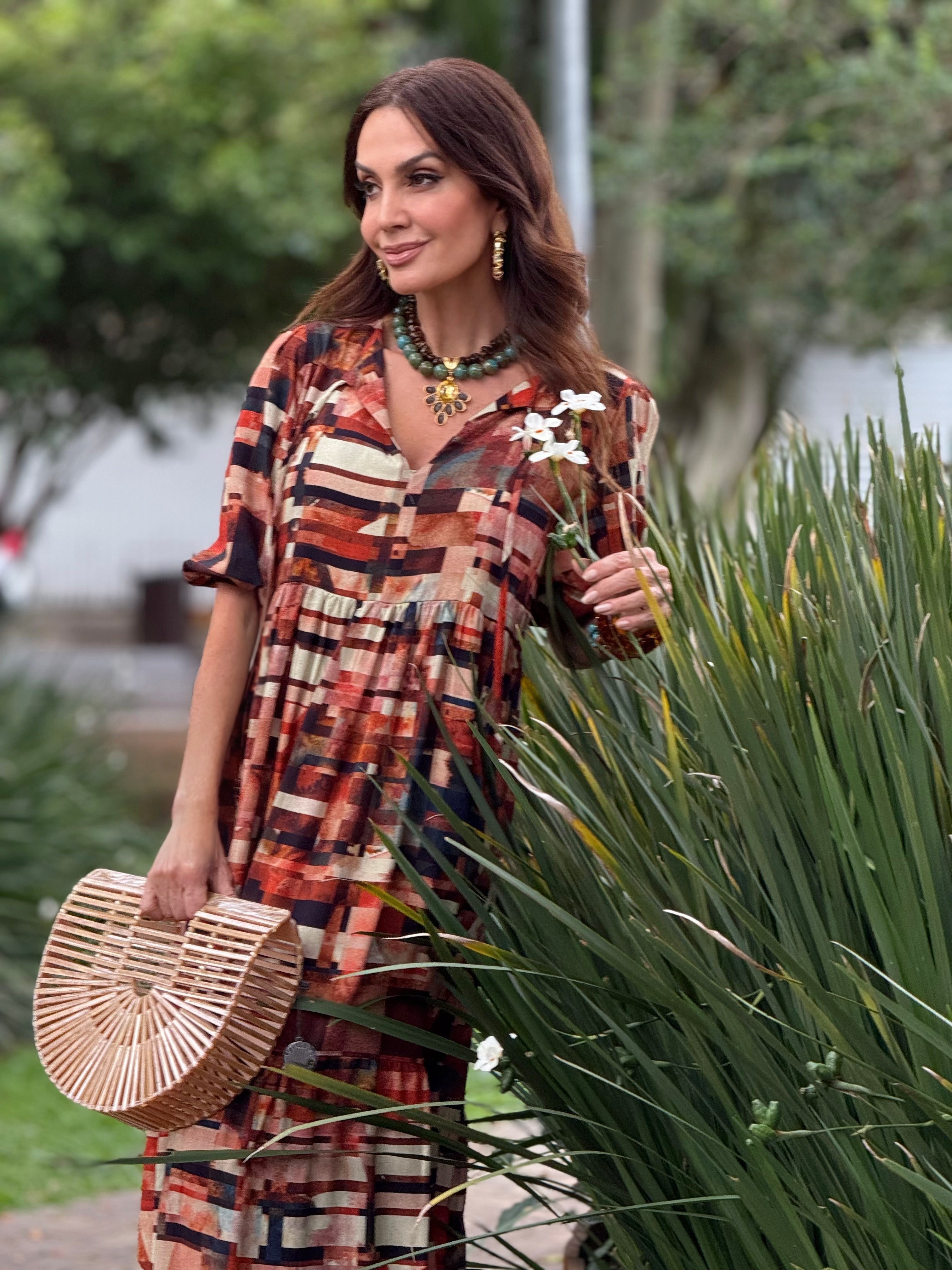 Vestido Camila Estampa Detroit