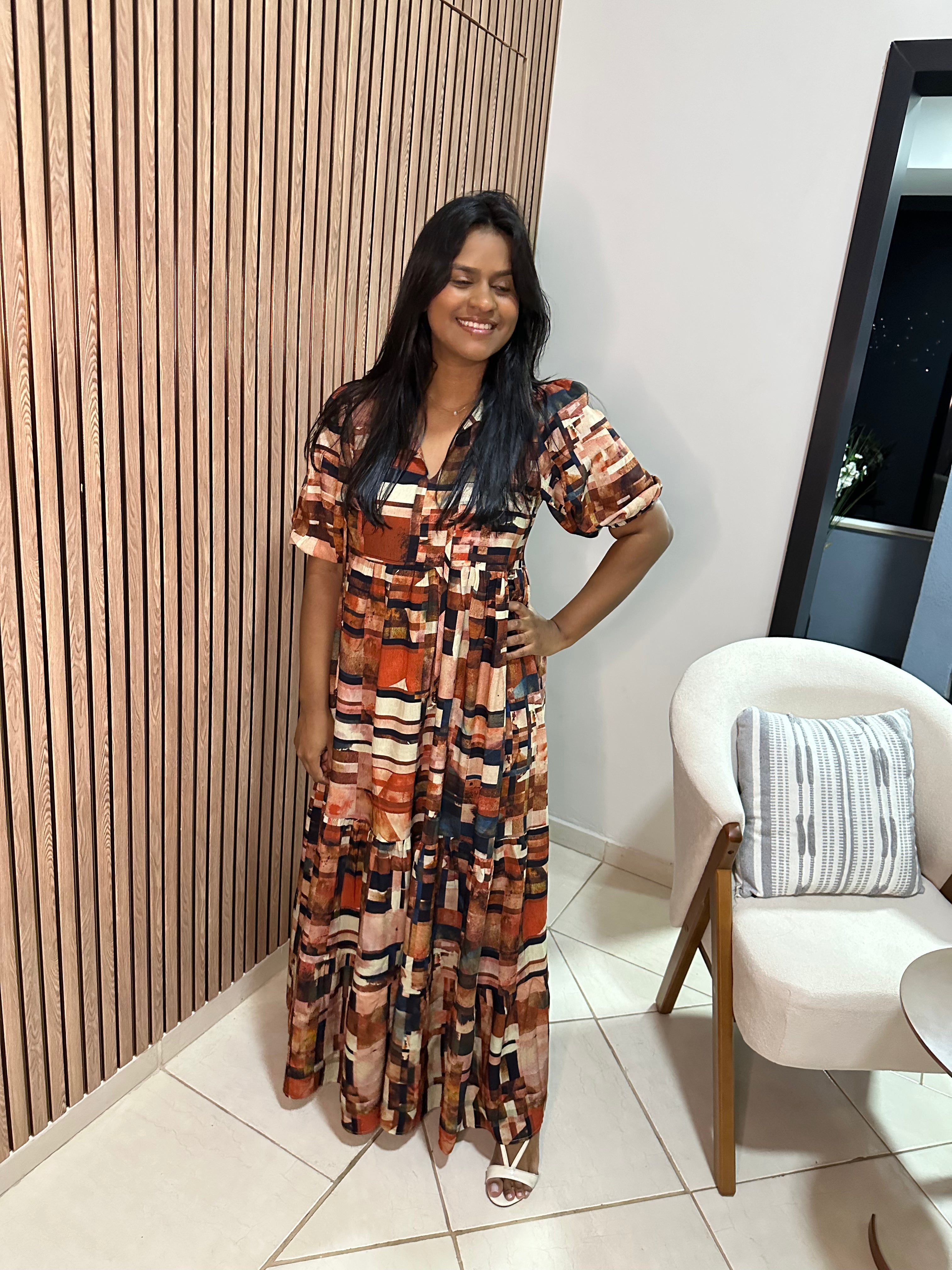 Vestido Camila Estampa Detroit