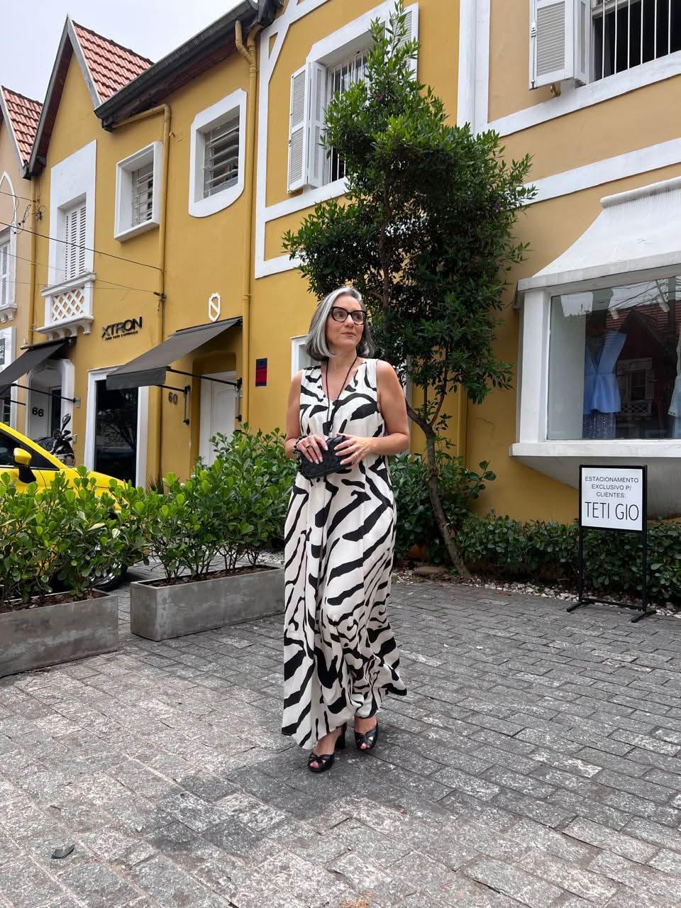 Vestido Pregas Ezilda