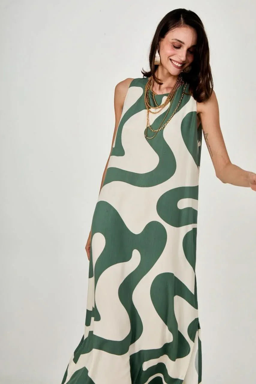 Vestido Waves Green