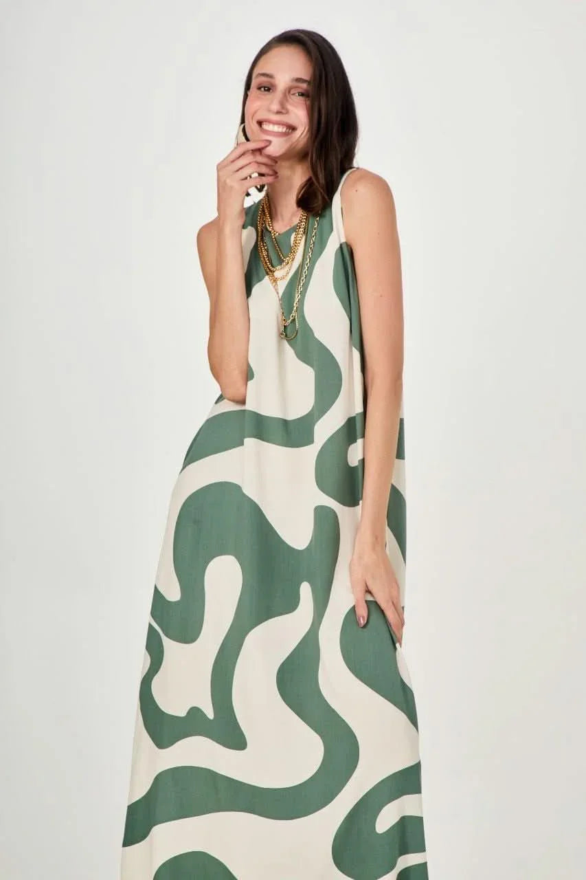 Vestido Waves Green